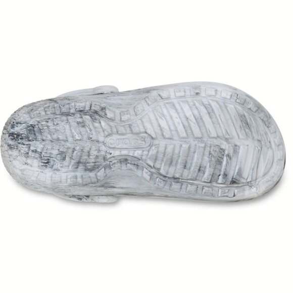 NEW Crocs Sizes 6-10 Women's Classic Lined Watercolor Marbled Clog - Grey Swirl - Picture 7 of 7